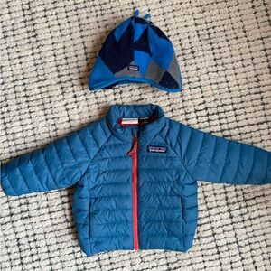 Patagonia Baby Puff Jacket- size 3-6 months (hat is free with coat)